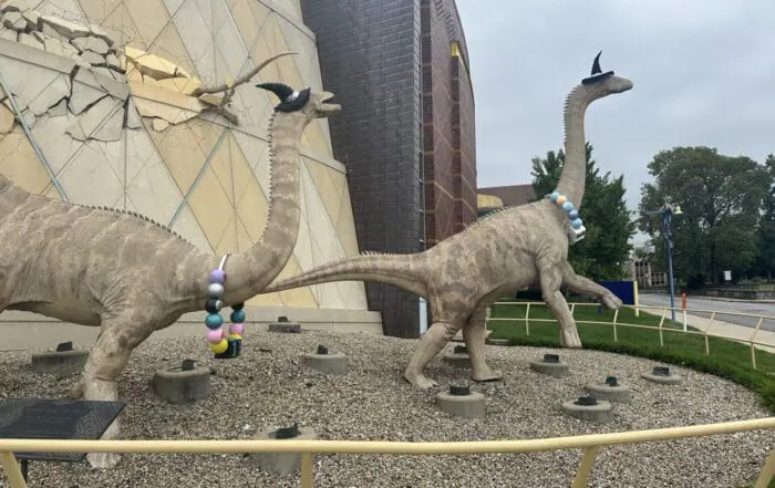 PHOTOS | Children’s Museum dinos get in the spooky spirit