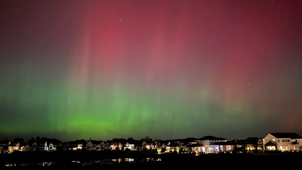 Northern lights in Indianapolis on Oct. 10, 2024 Indianapolis News