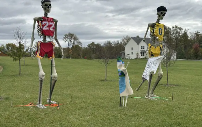 PHOTOS | Trick or Swish?! Basketball Halloween skeletons