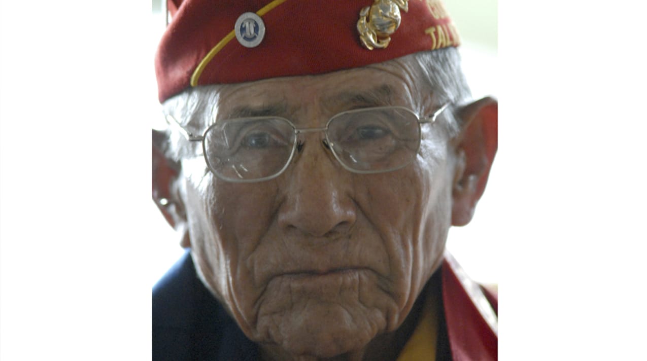 Navajo Code Talker John Kinsel Sr., of Lukachukai, Ariz., listens as his comrades speak of their WWII experiences Tuesday Aug. 14, 2007, in Window Rock, Ariz. (AP Photo/Donovan Quintero, File)