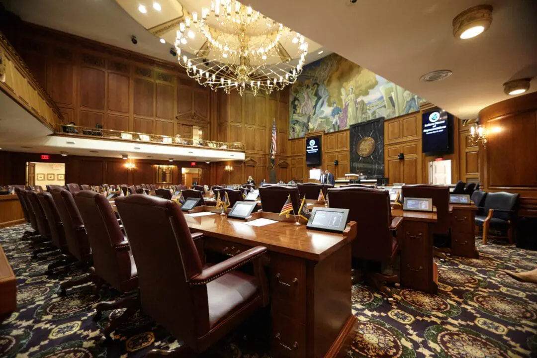 Indiana's representatives are shown seated on Jan. 9, 2024 in the House chamber. (Photo by Monroe Bush for the Indiana Capital Chronicle)