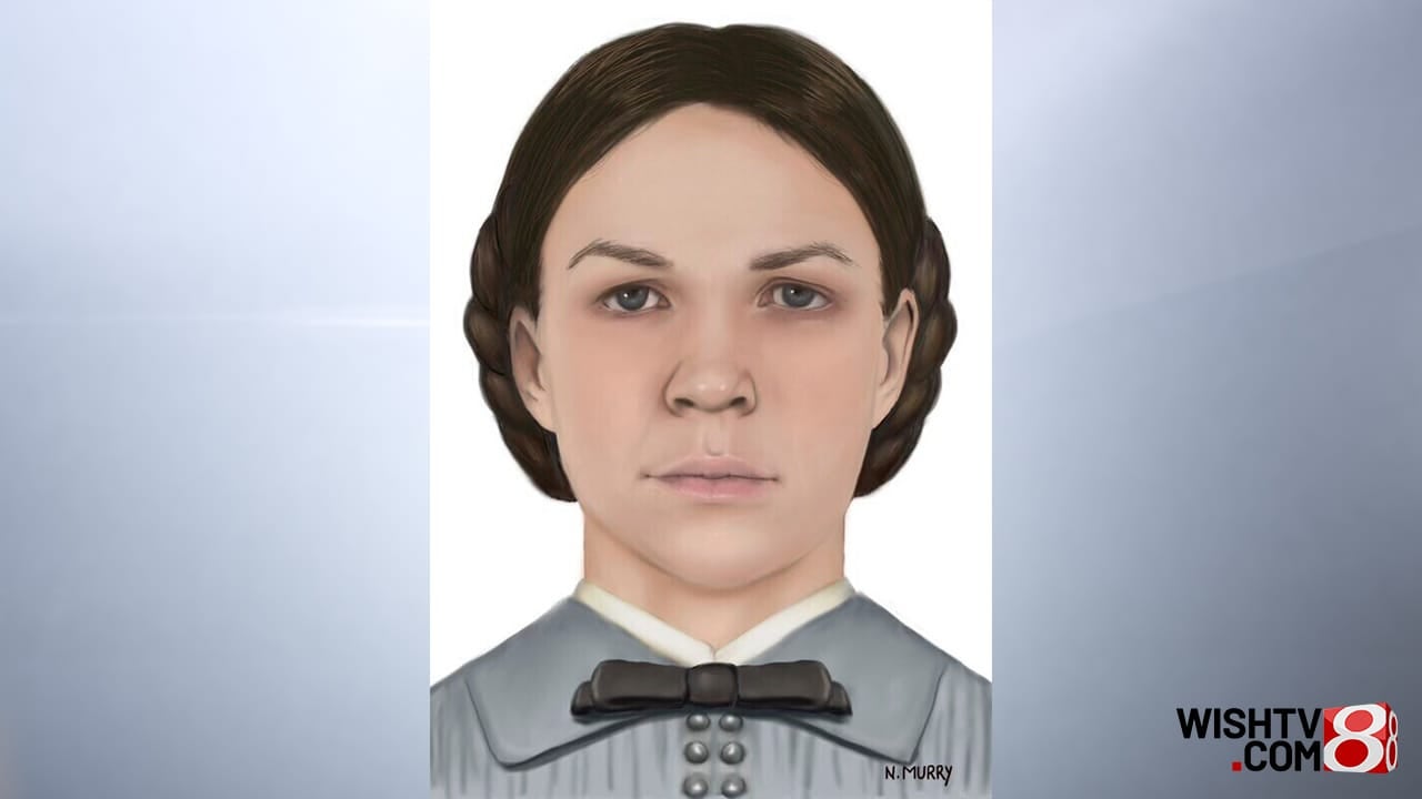 An artist's rendition of 17-year-old Esther Granger, who died in 1866 in Merrillville, Indiana. A property owner discovered her skull in the walls of a home he was renovating in Batavia, Illinois, in 1978. The Kane County, Illinois, Coroner's Office announced Thursday that DNA samples prove the skull was Granger's. It's unclear how it ended up in the home (Kane County, Illinois, Coroner's Office via AP)