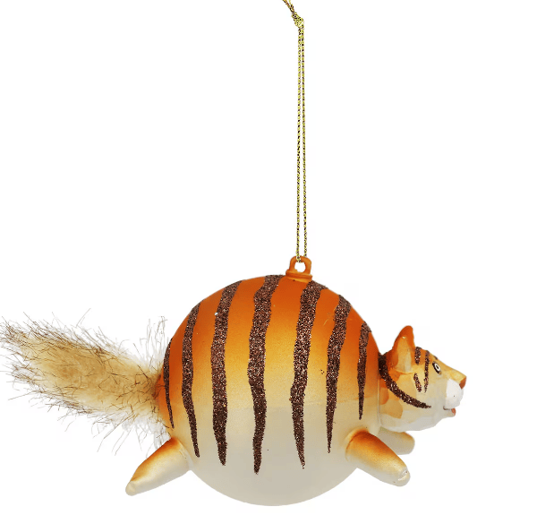 A very, very fat tiger depicted in a glass ornament by Ashland. (Provided Photos/Michael's Crafts via website)