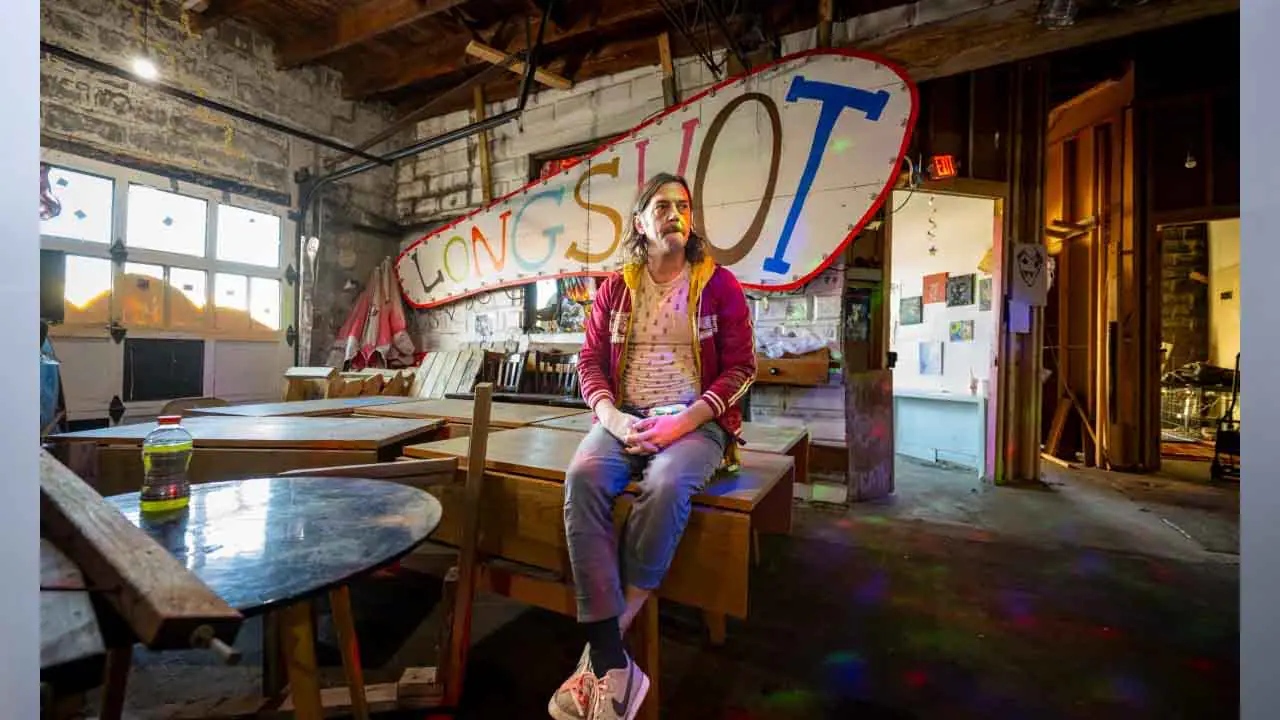 Tad Aschliman owned and operated LongShot, a recently-closed venue in Fountain Square, Nov. 12, 2024. (Photo by Doug McSchooler for Mirror Indy)