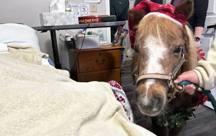 PHOTOS | Santa gram pony visits residents at The Abbie Hunt Bryce Home