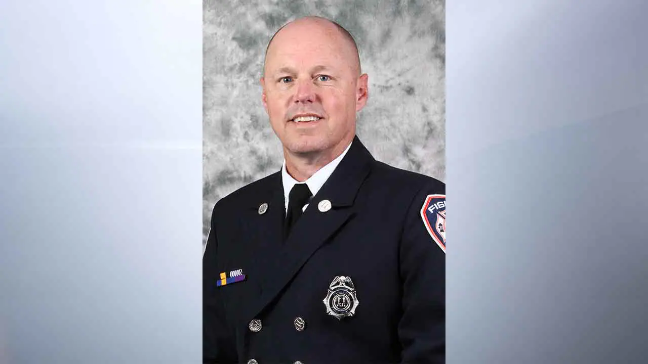 Mayor Scott Fadness announced Tuesday the appointment of Battalion Chief Ky Ragsdale as the next Chief of the Fishers Fire and Emergency Services (FFES), effective Jan. 24, 2025. (Provided Photo/City of Fishers)