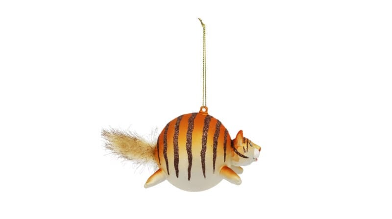 A very, very fat tiger depicted in a glass ornament by Ashland. (Provided Photos/Michael's Crafts via website)