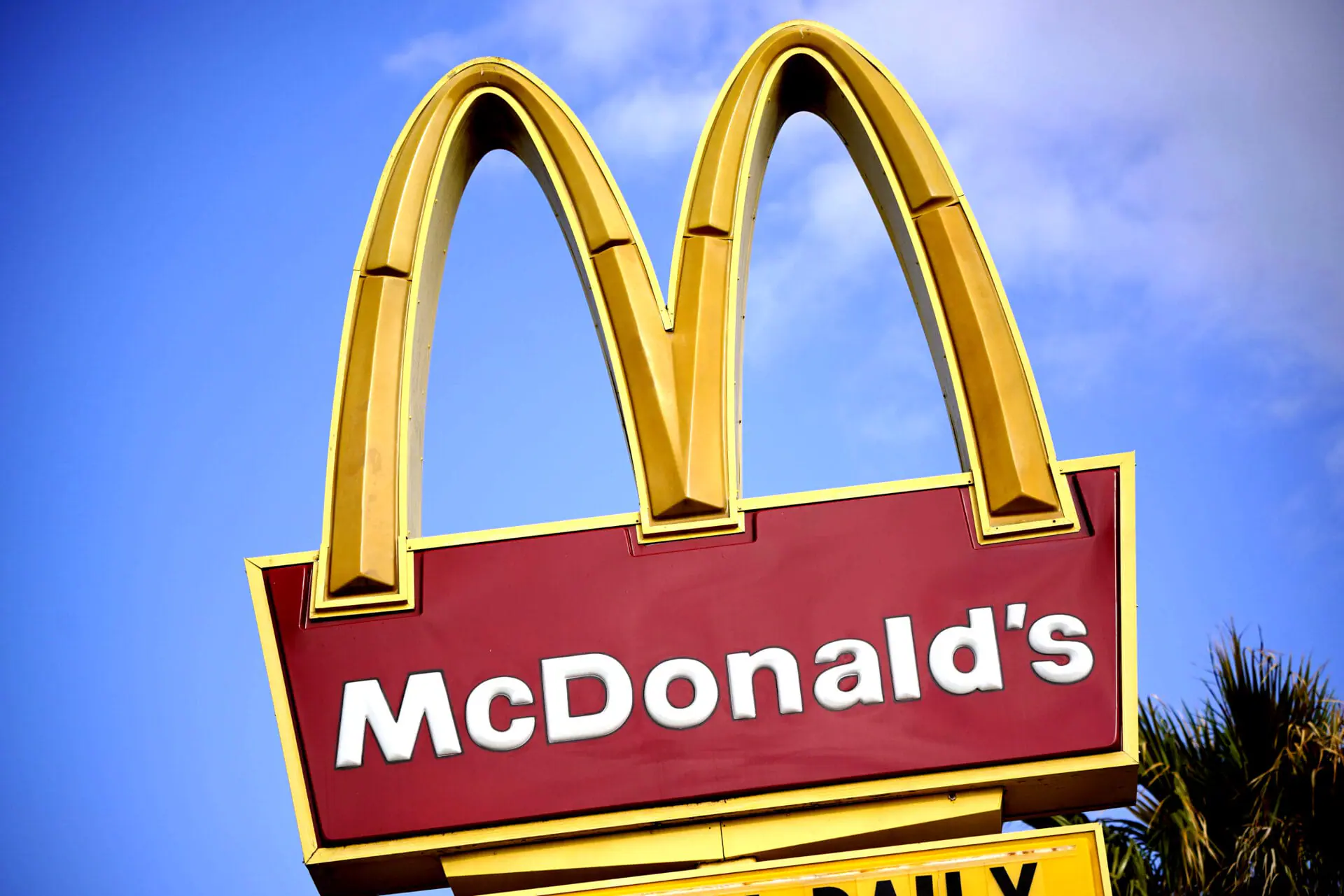 This is the sign outside a McDonald's restaurant in Bradenton, Fla., on Tuesday, Feb. 22, 2022. (AP Photo/Gene J. Puskar)