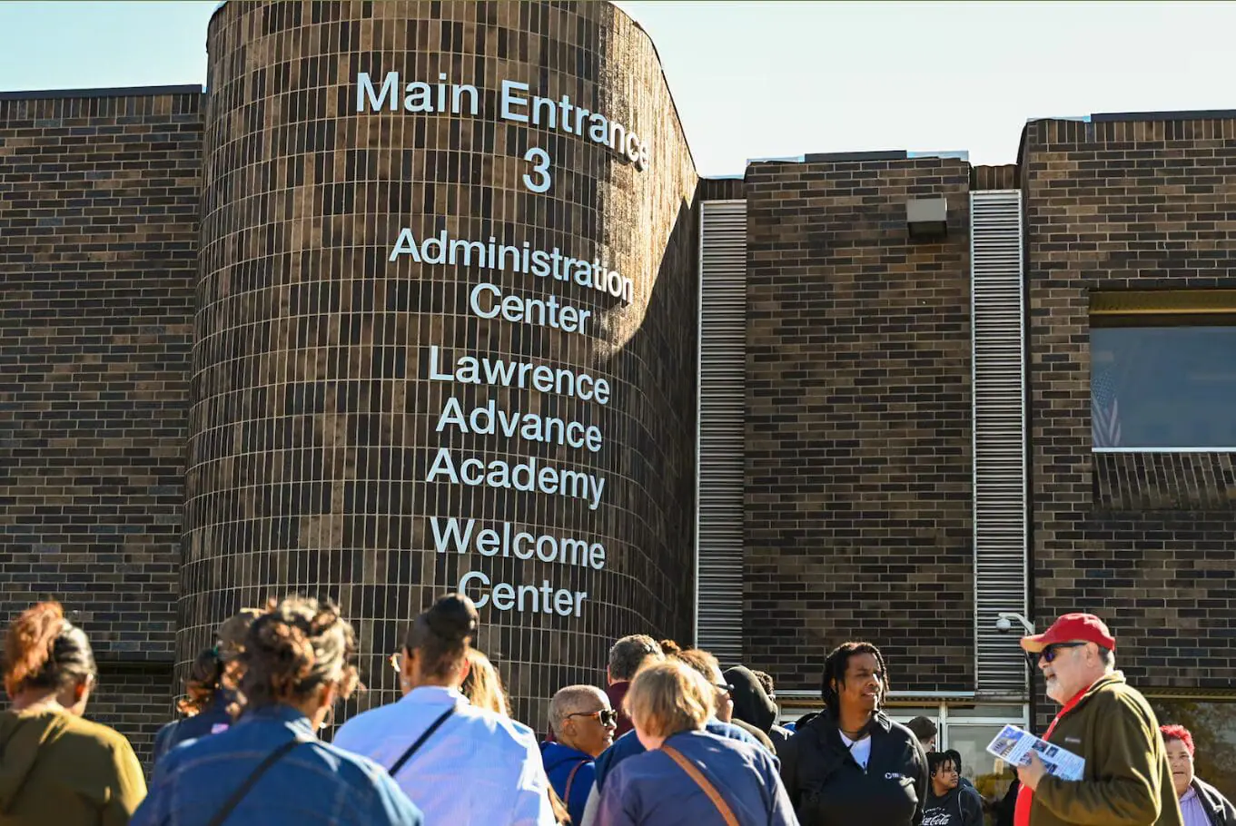 The Metropolitan School District of Lawrence Township plans to revive the old Craig Middle School building, now known as the Lawrence Education and Community Center, into an Afrocentric school for grades 5-8. (Provided Photo/Lee Klafczynski for Chalkbeat)