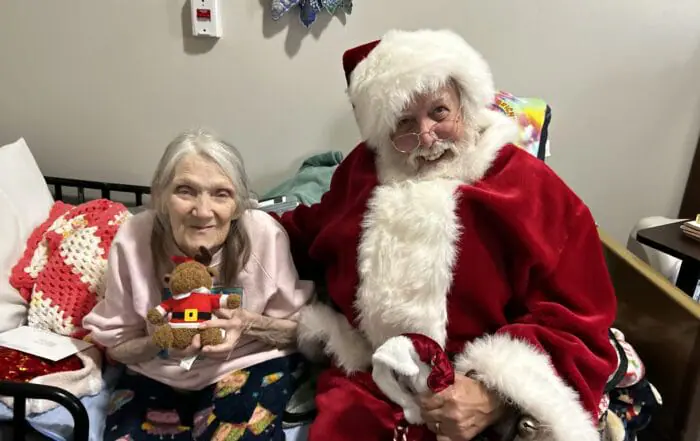 PHOTOS | Santa visits residents at Abbie Hunt Bryce hospice home