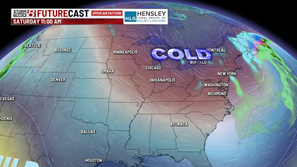 Cloudy and cool Wednesday, even colder late week Dec 18, 2024