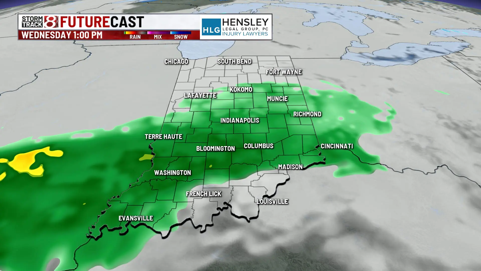 Damp Christmas Day, multiple 50 degree days to follow with more rain