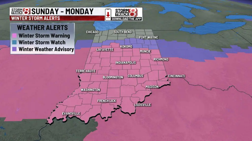 Significant winter storm to impact Indiana starting today Jan. 5