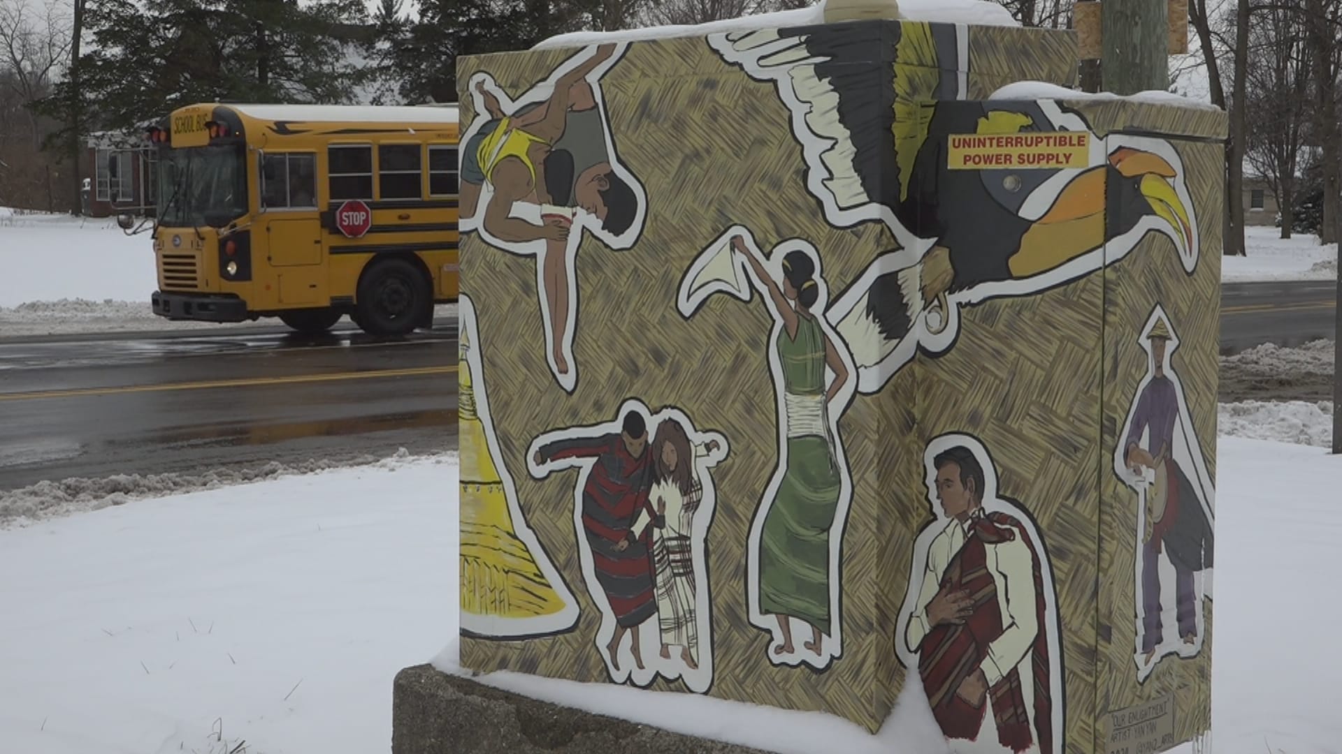 Indianapolis artist showcases Burmese heritage with traffic signal box art