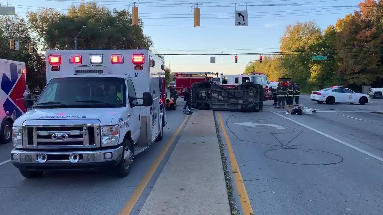 2 children, 1 adult hospitalized after west side crash - Indianapolis News  | Indiana Weather | Indiana Traffic | WISH-TV |